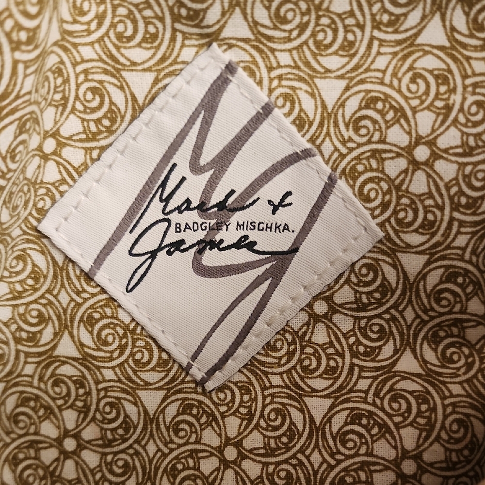 Badgley Mischka Gold Swirl Accent Pillow - Picture 2 of 6